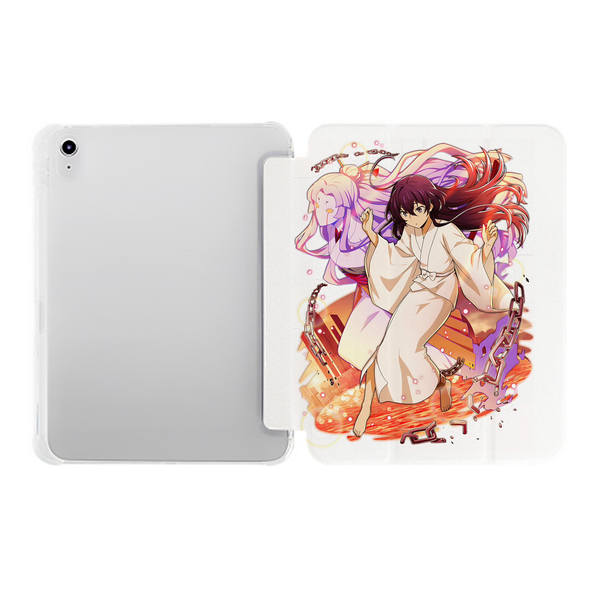 （画像用） 文豪ストレイドッグス Bungo Stray Dogs IPad ケース ペン収納付き 三つ折りスタンド PUレザー×シリコン 対応機種9.5/10.5/10.9インチ
